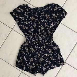 A&F Smocked Waist Kimono Romper